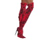 Snakeskin Boots Red