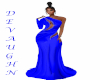 ANJA SLIT  ROYAL BL GOWN