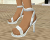 white sparkle small heel
