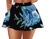 BAD Blue Floral Skirt