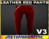 Leather Red Pants