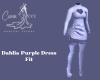 Dahlia Purple Dress Fit