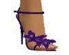 purple flower heels