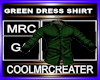 GREEN DRESS SHIRT