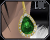 [luc] Earrings G Emerald