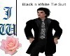 JW Black n White Tie Sut