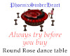 Round Rose dance table