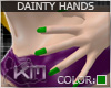 +KM+ Dainty Hands Green