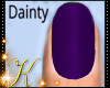 Purple Glossy Nails