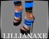 [la] Blue stripes heels