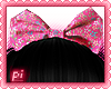 P Pink Floral Bow