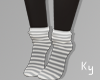 Ky | Striped wht socks