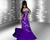 purple diams bal dress