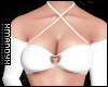 Heart Brooch White Top