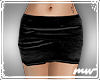 !Short velv skirt black