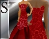 Scarlet red gown