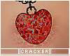 CKR red glass heart