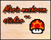 Mario mushroom sticker