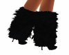 [SD] BLACK FLUFFY BOOTS