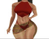 red beach outfit