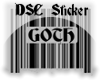 <DSC> Goth Barcode Small