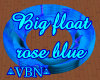 Giant float 7p blue rose