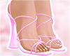 e Strips heels pink