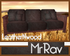 [Rav] LeatherNwood Couch