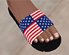 USA Flag Sandals (M)