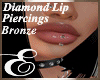 LIP PIERCINGS BRONZE DIA