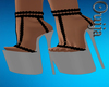 Olivia Grey Chain Heels