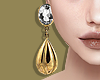 Silv Gold Dome Earrings