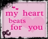 *PC* My heart beats4u