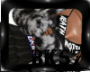 *BK*Blk&Wht Fur coat