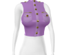 Ivy Leather Vest Lilac