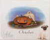 October Pug Calendar