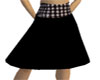 Houndstooth Belted Skirt