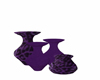 Purple Leopard Vases