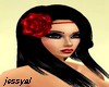 Red Rose head band