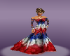 Red, White and Blue Gown