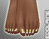 Small Feet + Gold Nails