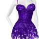 shiny purple dress
