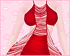 Strip Dress Red