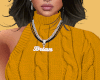 MUSTARD SWEATER DRESS