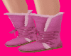 Pink Fluffy Tall Boots