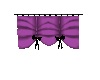 purple/blk curtains
