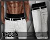 D- Leisure White Pants