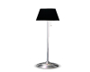 black and silver lamp