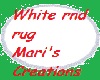 [MS] White Round rug