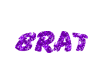 Purple Brat Sticker